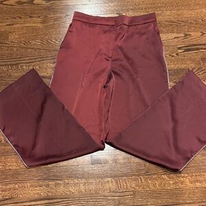 Rachel Zoe Marion Satin with Sparkly Pin Stripe Wide Leg Trousers Size 8